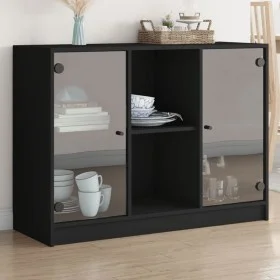 Aparador madera de ingeniería negro 102x37x75,5 cm de vidaXL, Aparadores - Ref: Foro24-3295872, Precio: 102,90 €, Descuento: %