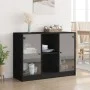 Aparador madera de ingeniería negro 102x37x75,5 cm de vidaXL, Aparadores - Ref: Foro24-3295872, Precio: 102,90 €, Descuento: %