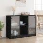 Aparador madera de ingeniería negro 102x37x75,5 cm de vidaXL, Aparadores - Ref: Foro24-3295872, Precio: 104,14 €, Descuento: %