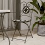 Sillas de bistró plegables 2 uds cerámica negro y blanco de vidaXL, Sillas de jardín - Ref: Foro24-4003405, Precio: 141,57 €,...