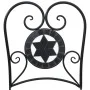 Sillas de bistró plegables 2 uds cerámica negro y blanco de vidaXL, Sillas de jardín - Ref: Foro24-4003405, Precio: 139,16 €,...