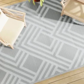 Alfombra de exterior PP gris 190x290 cm de vidaXL, Protectores para exterior - Ref: Foro24-368564, Precio: 55,50 €, Descuento: %
