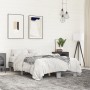 Estructura cama madera ingeniería metal gris Sonoma 140x200 cm de vidaXL, Camas y somieres - Ref: Foro24-845860, Precio: 112,...
