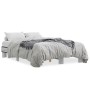 Estructura cama madera ingeniería metal gris Sonoma 140x200 cm de vidaXL, Camas y somieres - Ref: Foro24-845860, Precio: 112,...