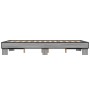 Estructura cama madera ingeniería metal gris Sonoma 140x200 cm de vidaXL, Camas y somieres - Ref: Foro24-845860, Precio: 112,...