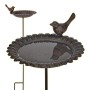 HI Bebedero/bañera para pájaros de hierro fundido marrón de HI, Pilas para pájaros - Ref: Foro24-429171, Precio: 28,00 €, Des...