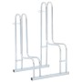 Soporte para 2 bicicletas suelo independiente acero galvanizado de vidaXL, Bases y soportes para almacenar bicicletas - Ref: ...