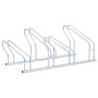 Soporte para 4 bicicletas suelo independiente acero galvanizado de vidaXL, Bases y soportes para almacenar bicicletas - Ref: ...