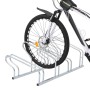 Soporte para 4 bicicletas suelo independiente acero galvanizado de vidaXL, Bases y soportes para almacenar bicicletas - Ref: ...