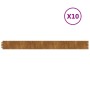 Bordes de césped acero corten flexible 10 piezas 10x103 cm de vidaXL, Recortadoras de césped - Ref: Foro24-821890, Precio: 69...