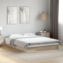 Estructura de cama madera de ingeniería roble Sonoma 120x200 cm de vidaXL, Camas y somieres - Ref: Foro24-842030, Precio: 83,...
