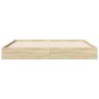 Estructura de cama madera de ingeniería roble Sonoma 120x200 cm de vidaXL, Camas y somieres - Ref: Foro24-842030, Precio: 83,...