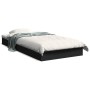 Estructura de cama madera de ingeniería negra 90x200 cm de vidaXL, Camas y somieres - Ref: Foro24-842064, Precio: 69,85 €, De...