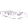 Estructura de cama madera de ingeniería negra 90x200 cm de vidaXL, Camas y somieres - Ref: Foro24-842064, Precio: 69,85 €, De...
