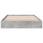 Estructura de cama madera de ingeniería gris hormigón 90x200cm de vidaXL, Camas y somieres - Ref: Foro24-842066, Precio: 66,8...