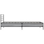 Estructura cama madera ingeniería metal gris Sonoma 100x200 cm de vidaXL, Camas y somieres - Ref: Foro24-845590, Precio: 80,6...