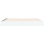 Estructura de cama madera de ingeniería blanca 160x200 cm de vidaXL, Camas y somieres - Ref: Foro24-842007, Precio: 108,40 €,...
