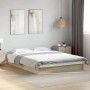 Estructura de cama madera de ingeniería roble Sonoma 120x190 cm de vidaXL, Camas y somieres - Ref: Foro24-842051, Precio: 87,...