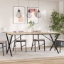 Patas de mesa comedor estructura X hierro fundido 160x80x73 cm de vidaXL, Patas para mesas - Ref: Foro24-357912, Precio: 73,7...