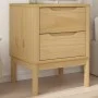 Mesita de noche FLORO madera de pino marrón cera 45x39x57 cm de vidaXL, Mesitas de noche - Ref: Foro24-374002, Precio: 81,52 ...