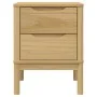 Mesita de noche FLORO madera de pino marrón cera 45x39x57 cm de vidaXL, Mesitas de noche - Ref: Foro24-374002, Precio: 81,52 ...