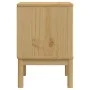 Mesita de noche FLORO madera de pino marrón cera 45x39x57 cm de vidaXL, Mesitas de noche - Ref: Foro24-374002, Precio: 81,52 ...