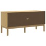 Mueble de TV FLORO madera maciza pino marrón cera 114x43x55 cm de vidaXL, Muebles TV - Ref: Foro24-374014, Precio: 121,36 €, ...