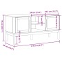 Mueble de TV FLORO madera maciza pino marrón cera 114x43x55 cm de vidaXL, Muebles TV - Ref: Foro24-374014, Precio: 121,36 €, ...