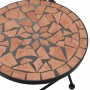 Juego de bistró de mosaico de hierro y cerámica terracota de vidaXL, Conjuntos de jardín - Ref: Foro24-3216352, Precio: 222,3...
