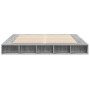 Estructura de cama madera de ingeniería gris Sonoma 180x200 cm de vidaXL, Camas y somieres - Ref: Foro24-3280459, Precio: 161...