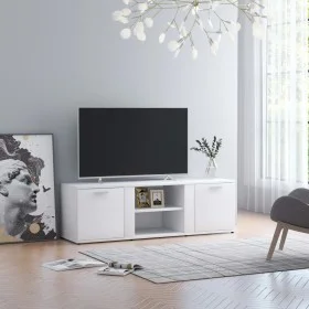 Mueble de TV madera contrachapada blanco 120x34x37 cm de vidaXL, Muebles TV - Ref: Foro24-801161, Precio: 63,67 €, Descuento: %