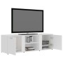 Mueble de TV madera contrachapada blanco 120x34x37 cm de vidaXL, Muebles TV - Ref: Foro24-801161, Precio: 64,44 €, Descuento: %