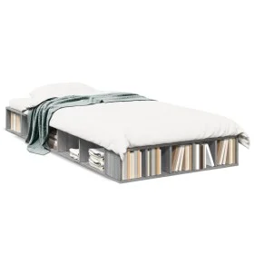 Estructura de cama madera de ingeniería gris Sonoma 90x190 cm de vidaXL, Camas y somieres - Ref: Foro24-3280529, Precio: 118,...