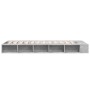 Estructura de cama madera de ingeniería gris hormigón 75x190 cm de vidaXL, Camas y somieres - Ref: Foro24-3280534, Precio: 10...
