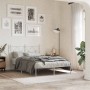 Estructura de cama de metal con cabecero blanca 120x200 cm de vidaXL, Camas y somieres - Ref: Foro24-376549, Precio: 109,21 €...