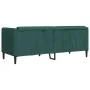 Sofá de 2 plazas tela verde oscuro de vidaXL, Sofás - Ref: Foro24-372608, Precio: 314,58 €, Descuento: %