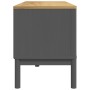 Mueble de TV FLORO madera maciza de pino gris 114x43x55 cm de vidaXL, Muebles TV - Ref: Foro24-374016, Precio: 124,96 €, Desc...