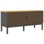 Mueble de TV FLORO madera maciza de pino gris 114x43x55 cm de vidaXL, Muebles TV - Ref: Foro24-374016, Precio: 124,96 €, Desc...