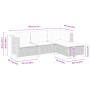 Set de sofás de jardín 4 pzas y cojines ratán sintético gris de vidaXL, Conjuntos de jardín - Ref: Foro24-3261780, Precio: 28...