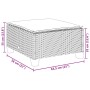 Set de sofás de jardín 4 pzas y cojines ratán sintético gris de vidaXL, Conjuntos de jardín - Ref: Foro24-3261780, Precio: 28...