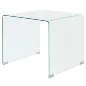 Mesa de centro vidrio templado 49,5x50x45 cm claro en Mesas de centro | Comprar online en Foru.es