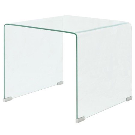 Mesa de centro vidrio templado 49,5x50x45 cm claro en Mesas de centro | Comprar online en Foru.es