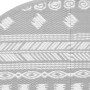 Alfombra de exterior PP gris Ø120 cm de vidaXL, Protectores para exterior - Ref: Foro24-368530, Precio: 24,81 €, Descuento: %