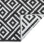 Alfombra de exterior PP blanco y negro 120x180 cm de vidaXL, Protectores para exterior - Ref: Foro24-368572, Precio: 27,20 €,...