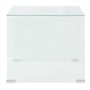 Mesa de centro vidrio templado 49,5x50x45 cm claro en Mesas de centro | Comprar online en Foru.es