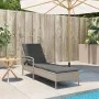 Sun lounger with light gray synthetic rattan cushion 63x200x81 cm by vidaXL, Loungers - Ref: Foro24-368304, Price: 165,79 €, ...