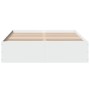 Estructura de cama madera de ingeniería blanca 140x200 cm de vidaXL, Camas y somieres - Ref: Foro24-3281014, Precio: 125,20 €...