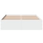 Estructura de cama madera de ingeniería blanca 140x190 cm de vidaXL, Camas y somieres - Ref: Foro24-3281028, Precio: 127,49 €...