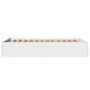 Estructura de cama madera de ingeniería blanca 140x190 cm de vidaXL, Camas y somieres - Ref: Foro24-3281028, Precio: 127,49 €...
