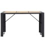 Set muebles bar jardín y cojines 7 pzas ratán sintético negro de vidaXL, Conjuntos de jardín - Ref: Foro24-49562, Precio: 579...